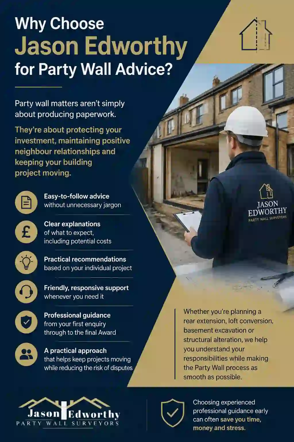 Why Choose Jason Edworthy for Party Wall Advice West Bridgford?